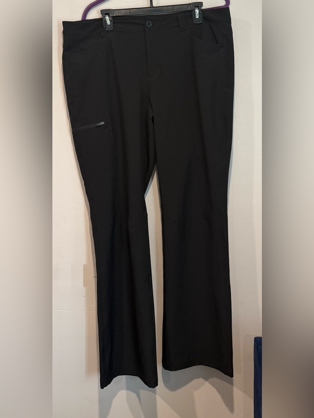 Eddie Bauer Black Boot-Cut Stretch Pants